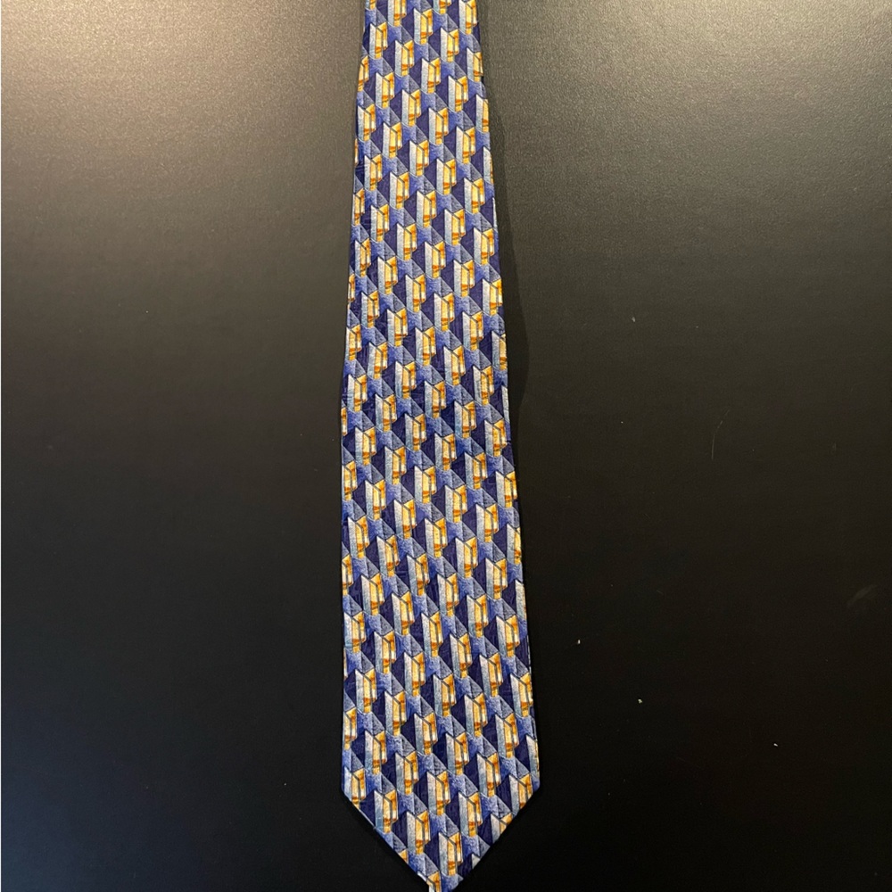 Ermenegildo Zegna Blue/Yellow Tie